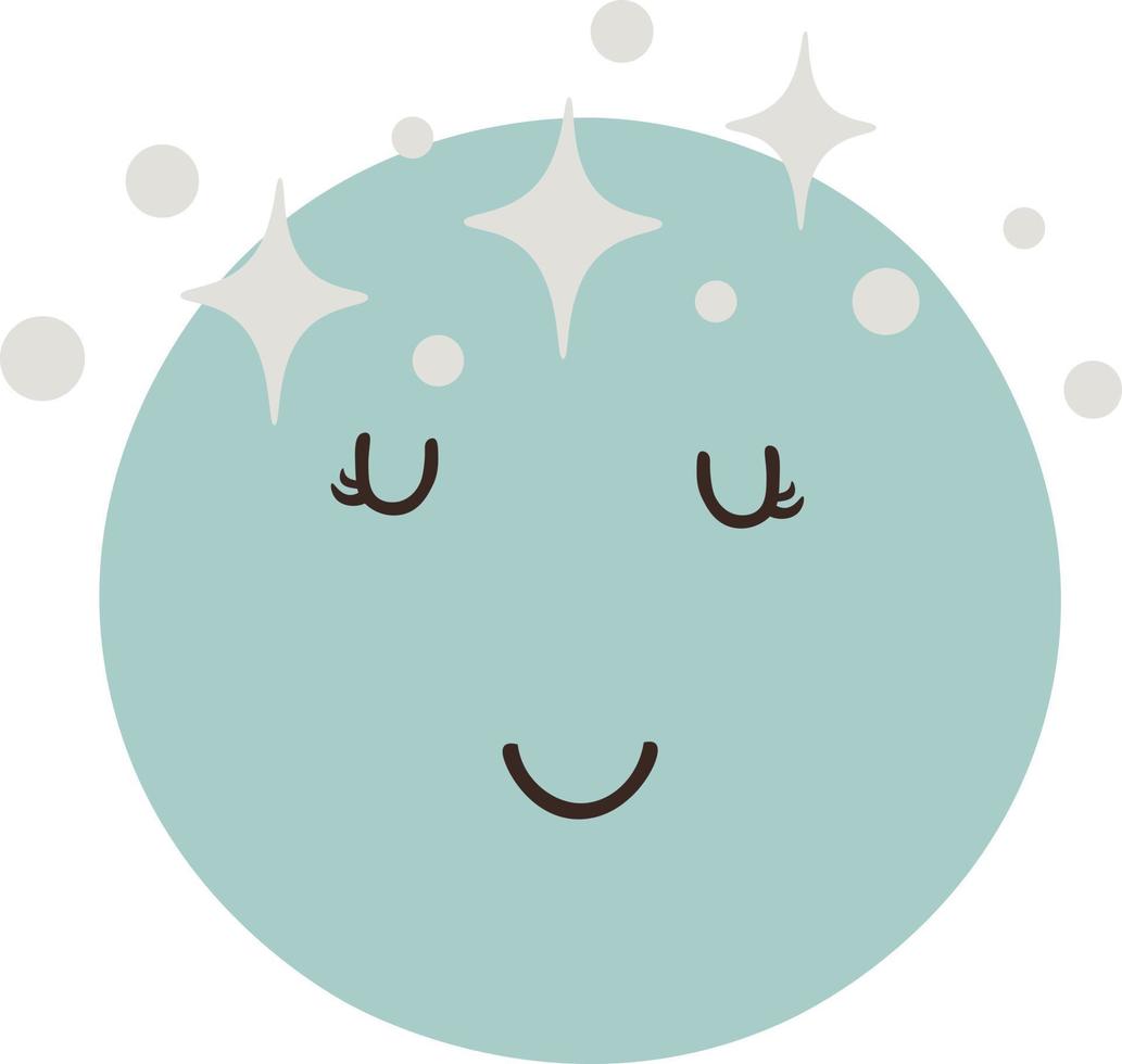 Cute Star and Moon Vector Illustration