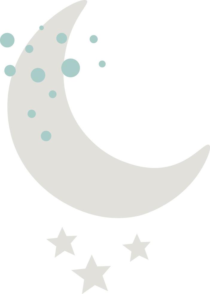 Cute Star and Moon Vector Illustration