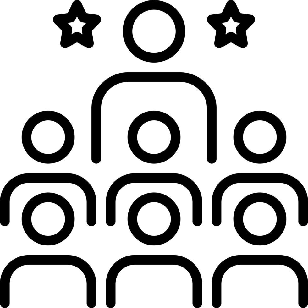 line icon for leading vector