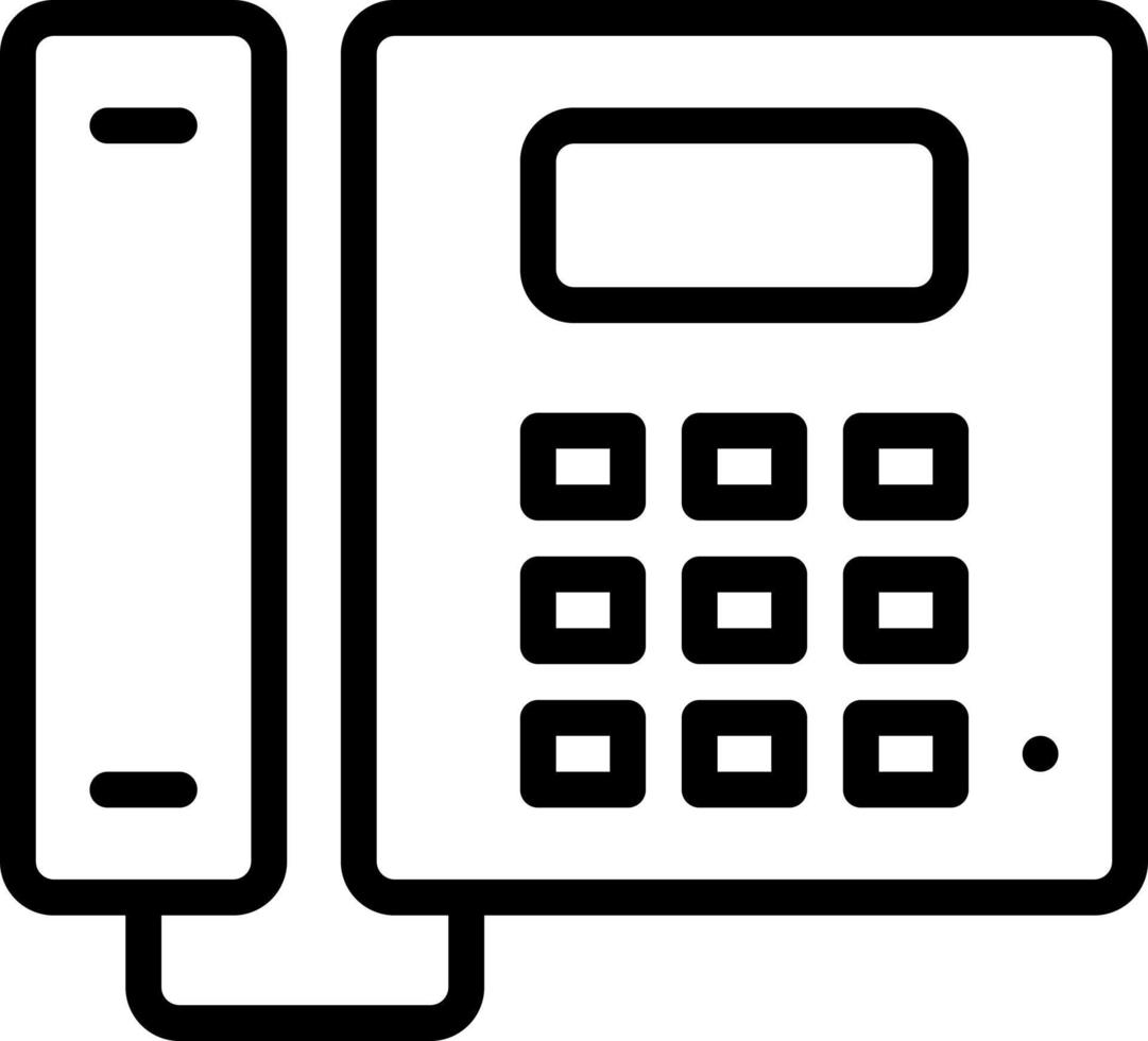 line icon for telephone vector