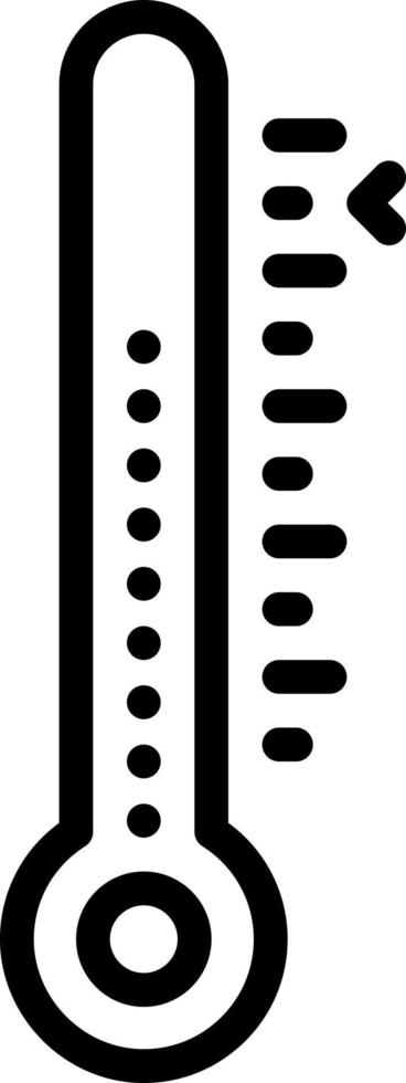 line icon for temperature vector