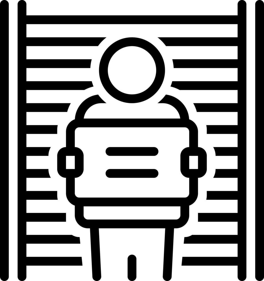 line icon for defendant vector
