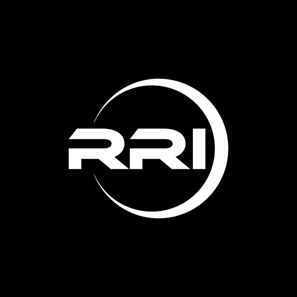 diseño del logotipo de la letra rri en la ilustración. logotipo vectorial, diseños de caligrafía para logotipo, afiche, invitación, etc. vector