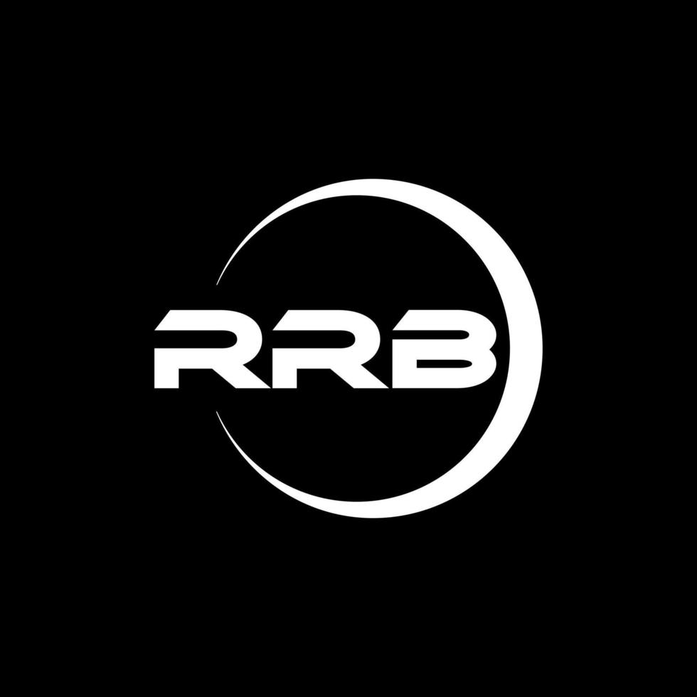 diseño del logotipo de la letra rrb en la ilustración. logotipo vectorial, diseños de caligrafía para logotipo, afiche, invitación, etc. vector