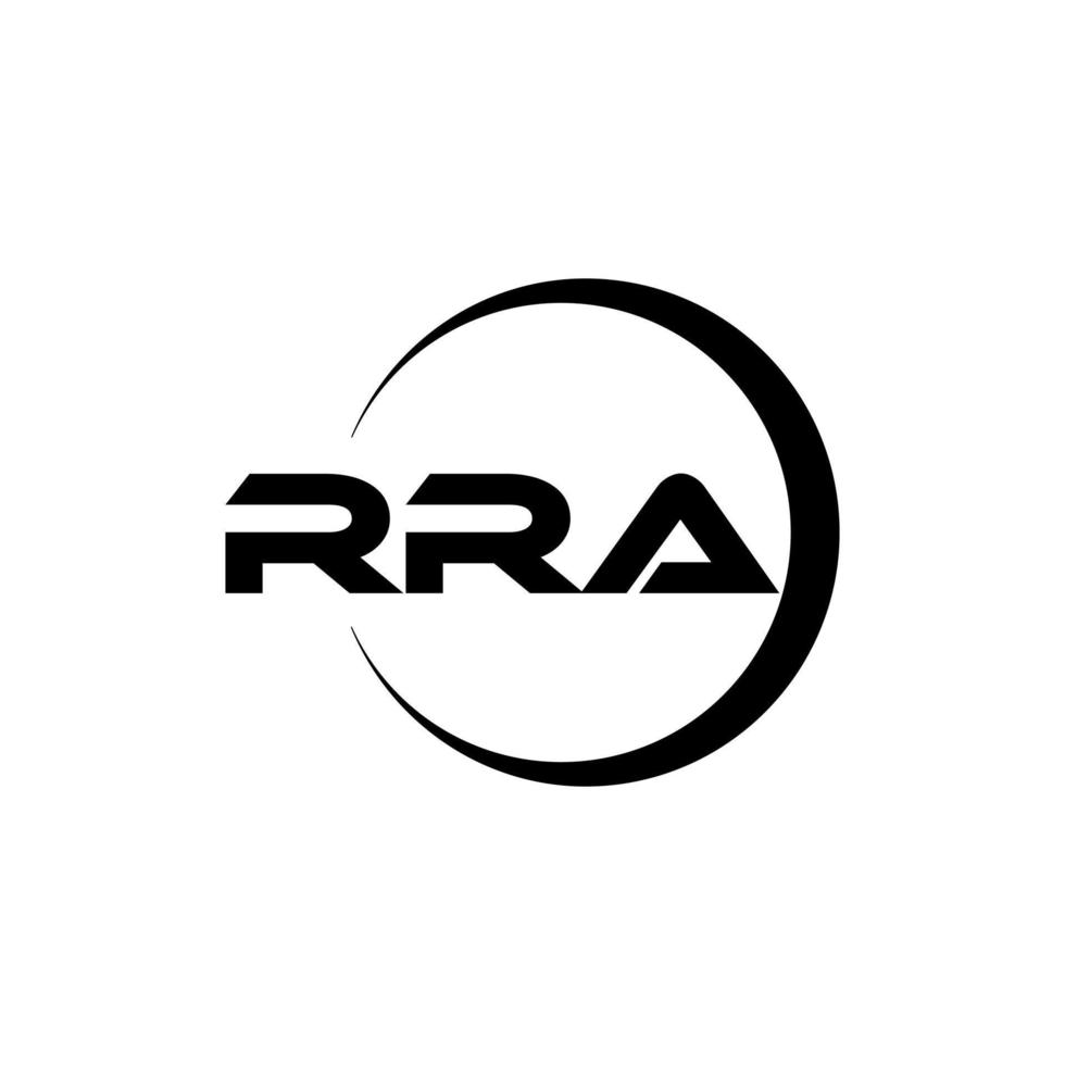 diseño de logotipo de letra rra en ilustración. logotipo vectorial, diseños de caligrafía para logotipo, afiche, invitación, etc. vector