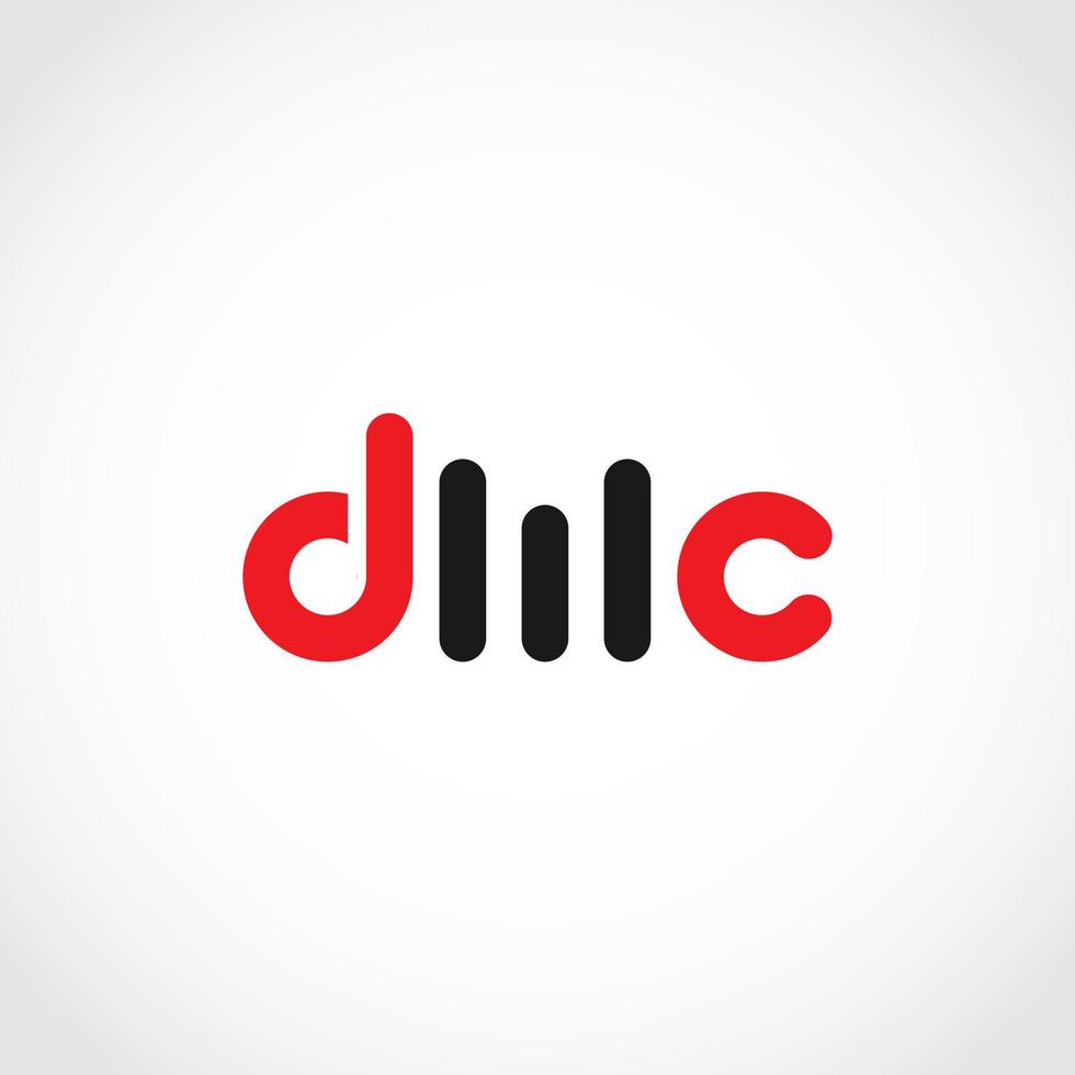 Initial DMC letter, Initial D letter M and C Logo, DMC letter logo design vector. vector