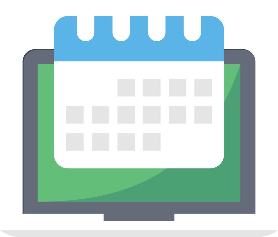 ilustración vectorial de calendario en un fondo. símbolos de calidad premium. iconos vectoriales para concepto y diseño gráfico. vector