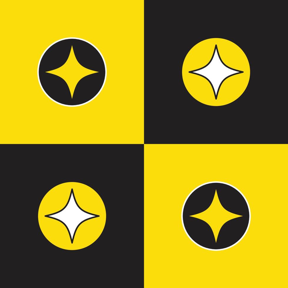 Checkerboard yellow and black with sparkle seamless pattern background. Vector illustration