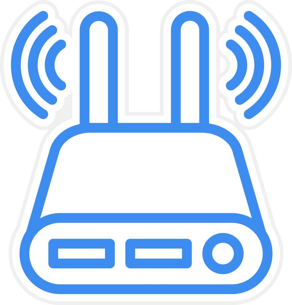 Modem Icon Style vector