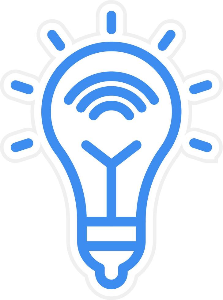 Smart Bulb Icon Style vector
