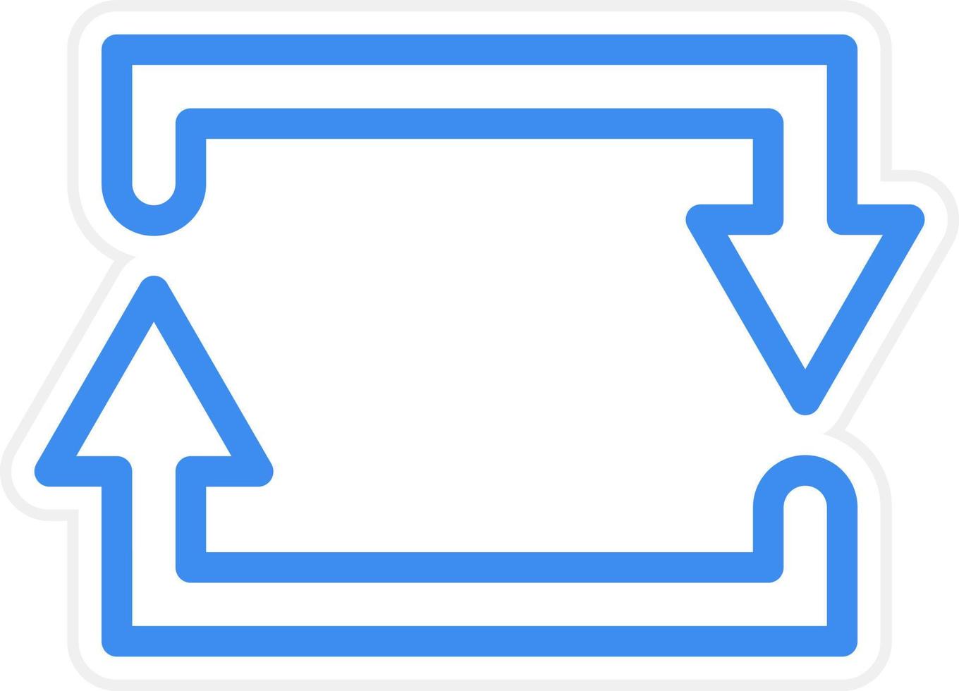 Rectangular Arrow Icon Style vector