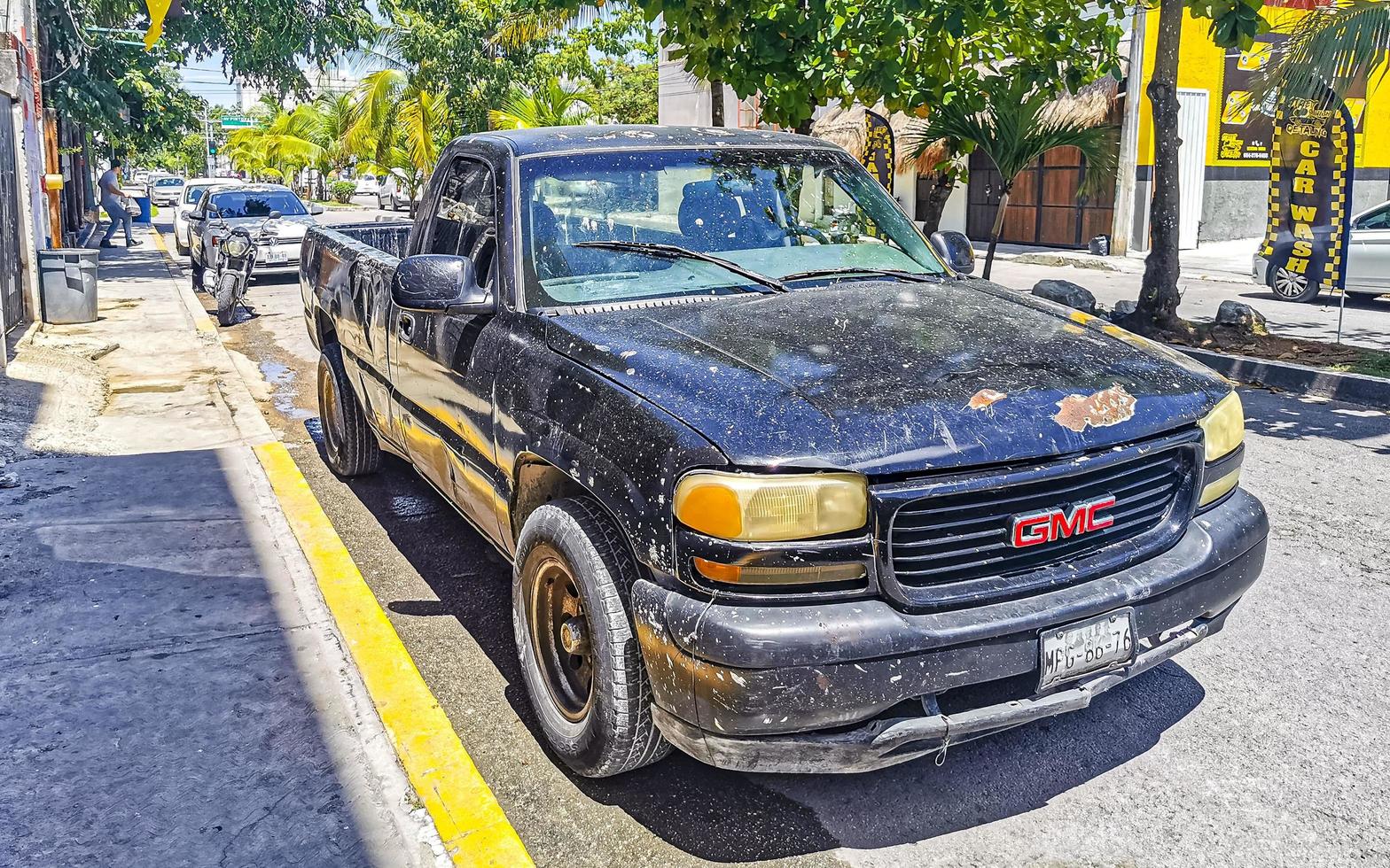 Playa del Carmen Quintana Roo Mexico 2022 Various Mexican pickup trucks cars 4x4 Off-road vehicles Mexico. photo