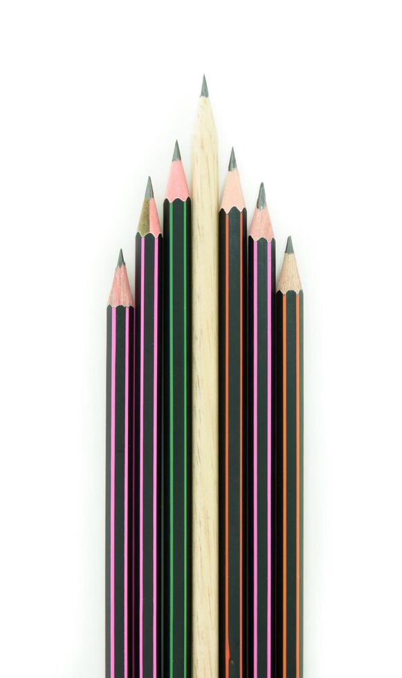 Pencil isolated on white photo