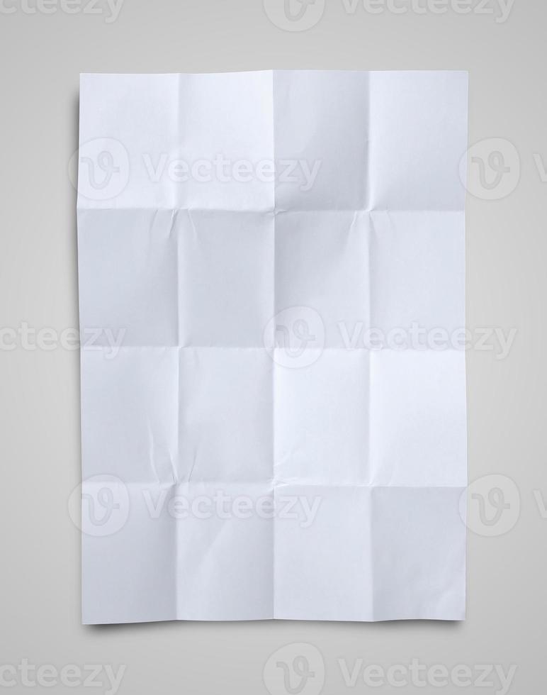 Empty white Crumpled paper photo