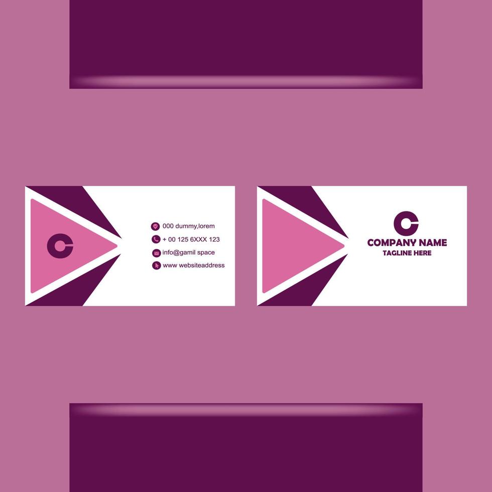 reative company visitng card design vector