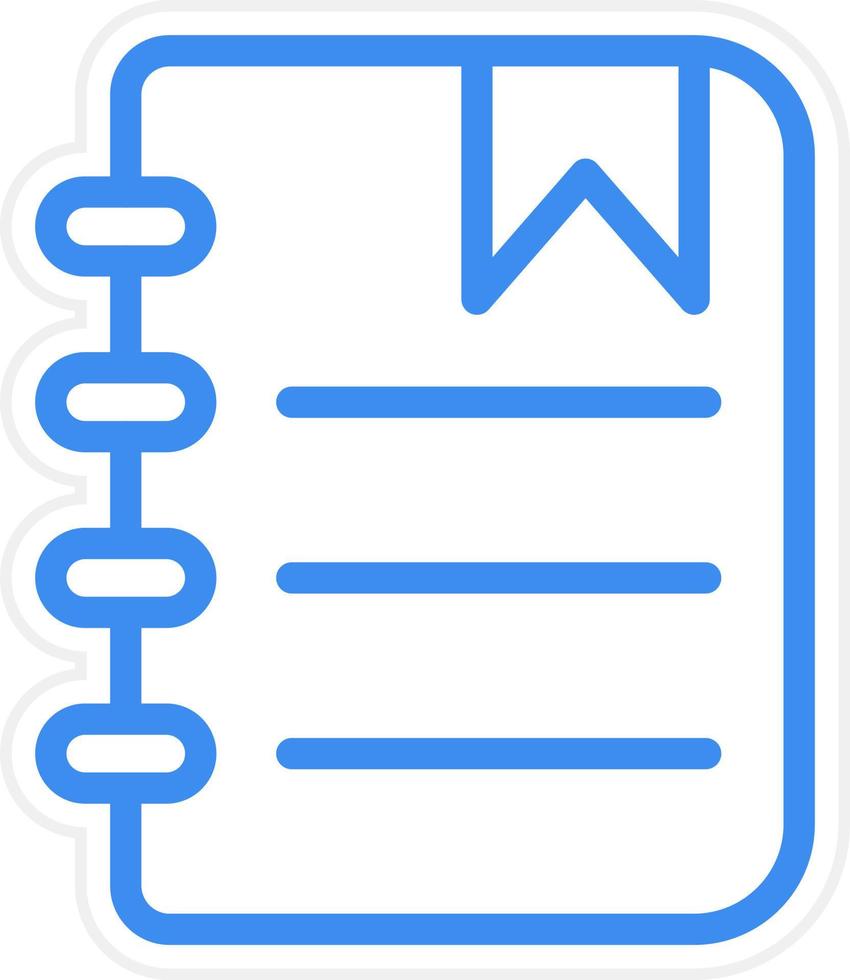 Notepad Icon Style vector