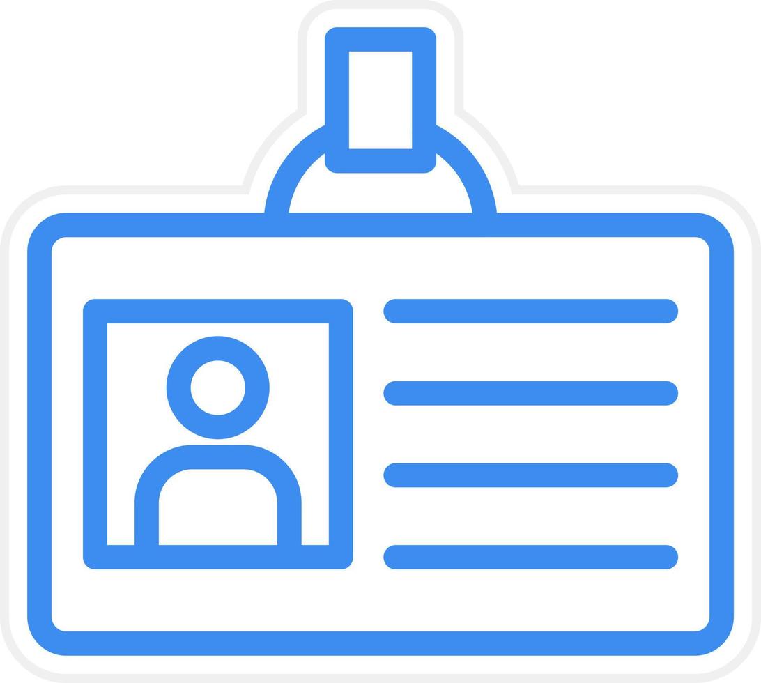 Id Card Icon Style vector