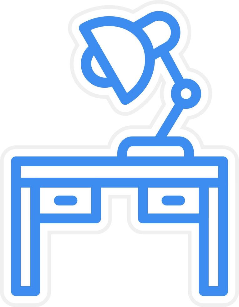 Table Lamp Icon Style vector