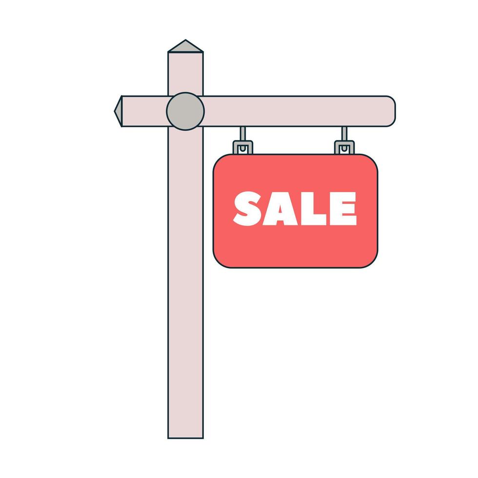 Sale sign for sale.  Vector isolated sign.