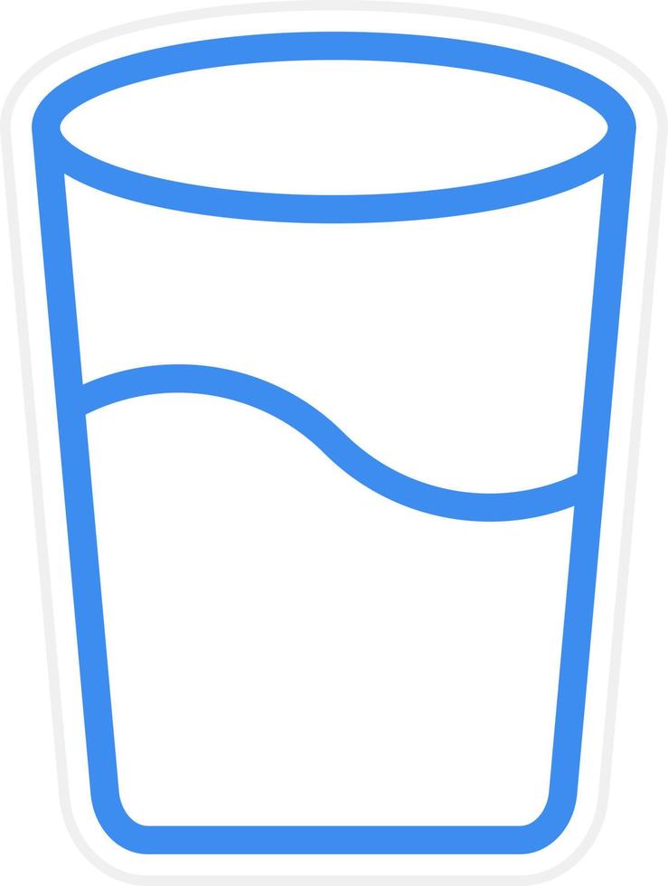 Water Glass Icon Style vector