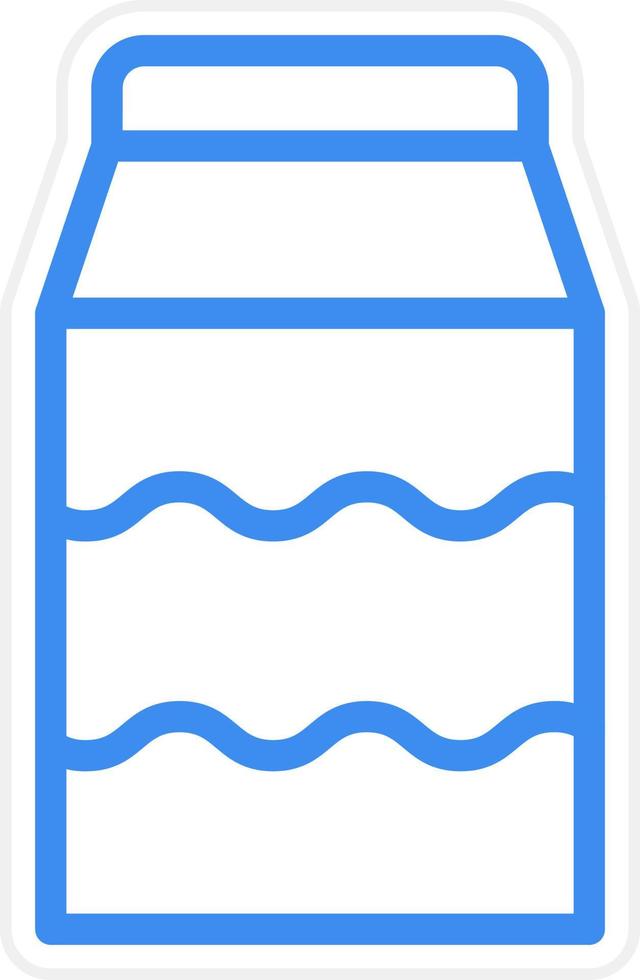 estilo de icono de leche vector