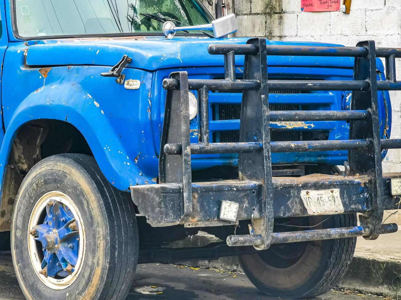 Playa del Carmen Quintana Roo Mexico 2022 Mexican trucks cargo transporter delivery cars Playa del Carmen Mexico. photo