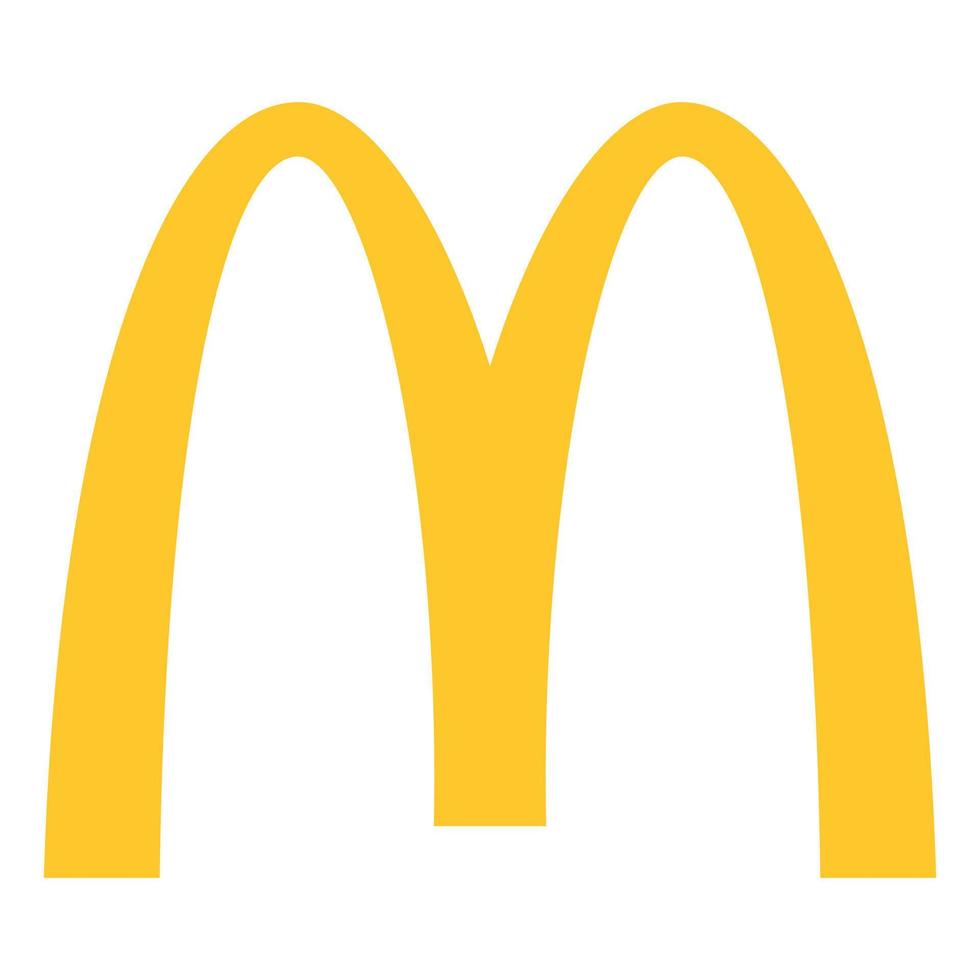 logotipo de mcdonalds. ilustración editorial vector