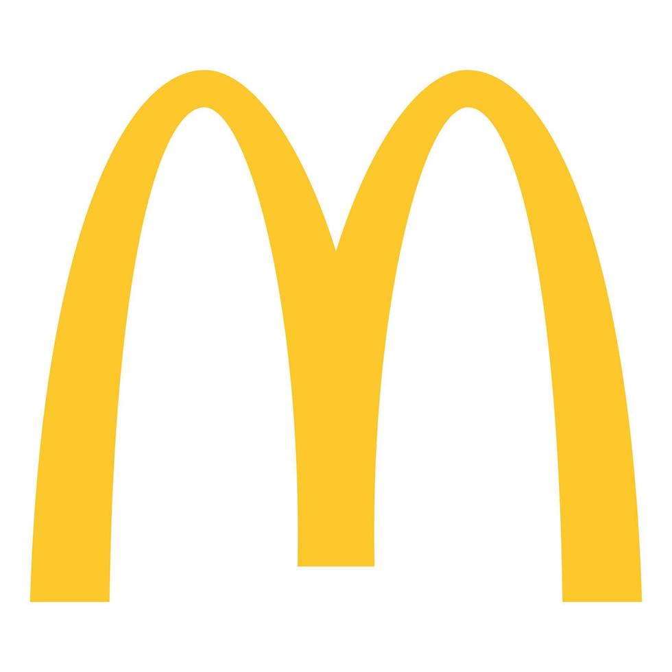 McDonalds logo. Editorial illustration vector