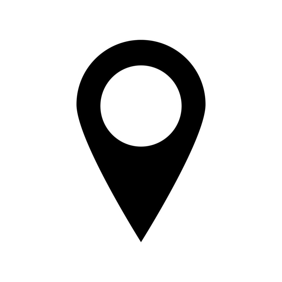 Pin icon. Location sign for graphic design, logo, web, UI, mobile app. EPS10 vector