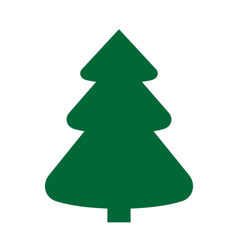 Christmas tree icon vector