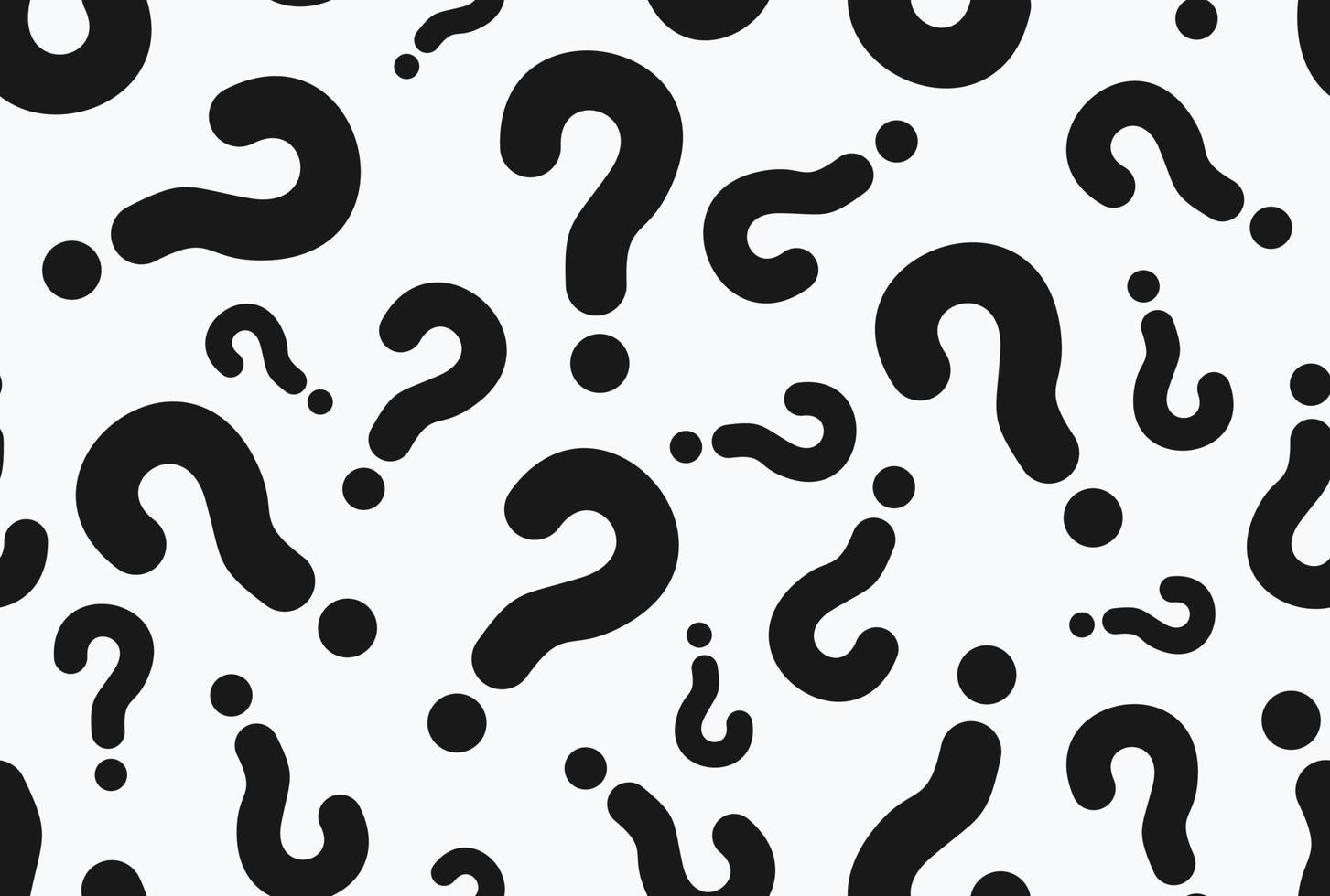 Seamless pattern from of question marks. vector