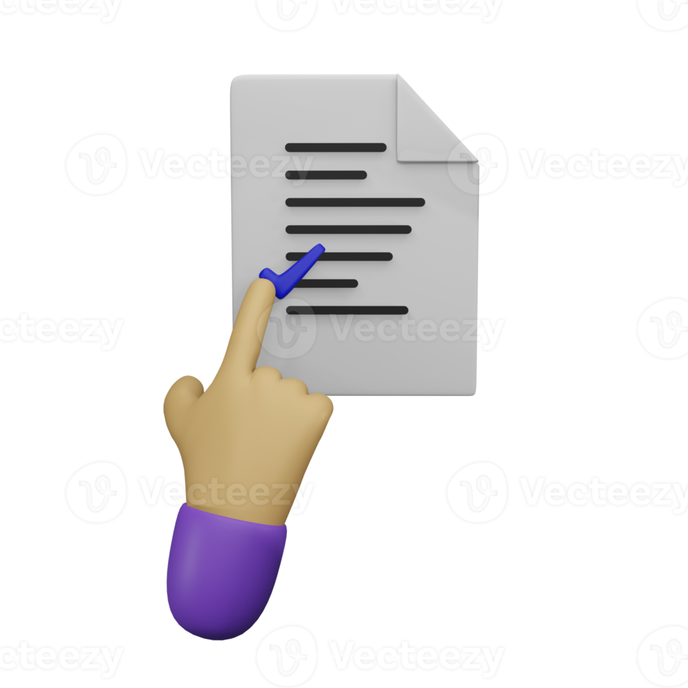 ilustración 3d de nota de señalización manual, perfecta para usar como elemento adicional en sus plantillas, carteles y diseños de pancartas png