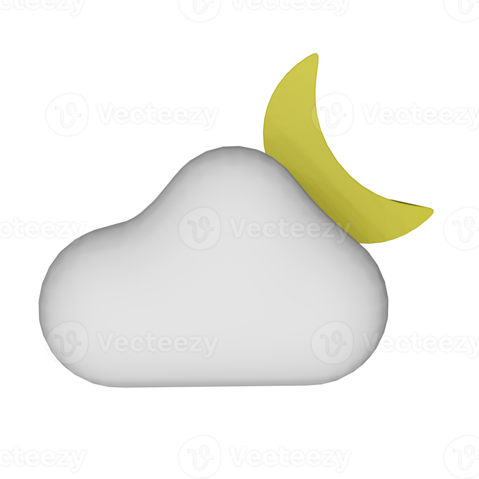 Icône météo 3D, parfaite pour être utilisée comme élément supplémentaire dans vos modèles, affiches et conceptions de bannières png