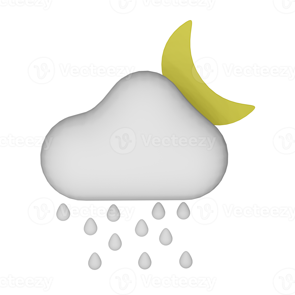 3D-Wettersymbol, perfekt als zusätzliches Element in Ihren Vorlagen, Postern und Bannerdesigns png