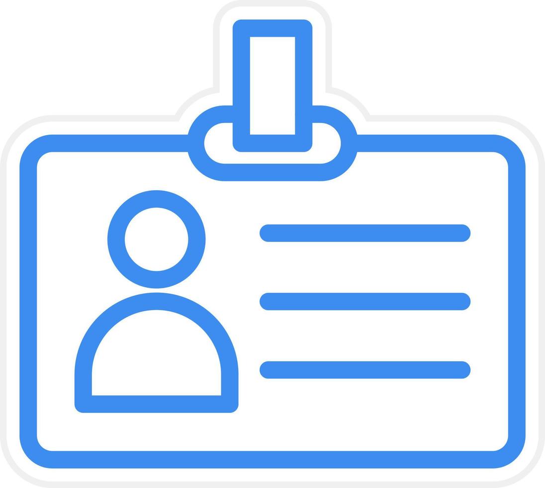 Id Card Icon Style vector