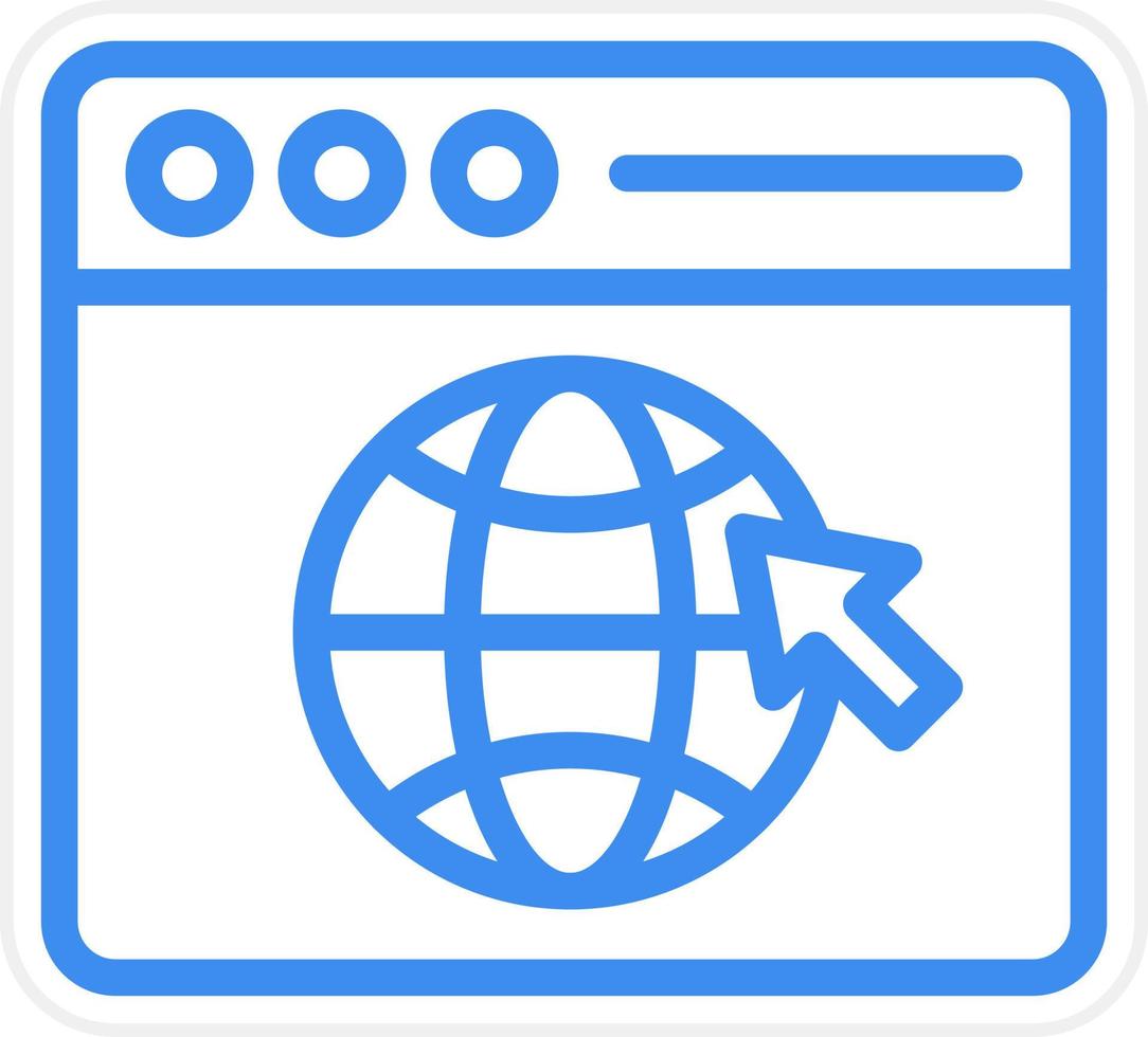 Web Browser Icon Style vector