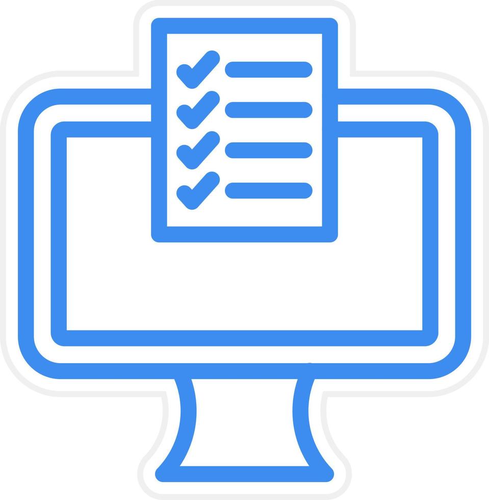 Monitor Icon Style vector