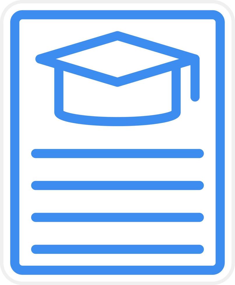 Curriculum Icon Style vector
