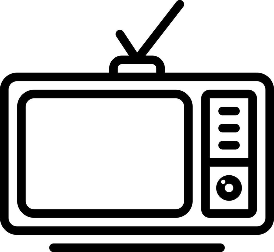 icono de linea para television vector