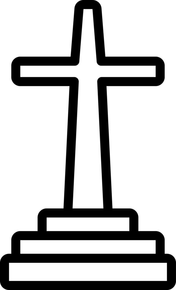 line icon for catholic vector