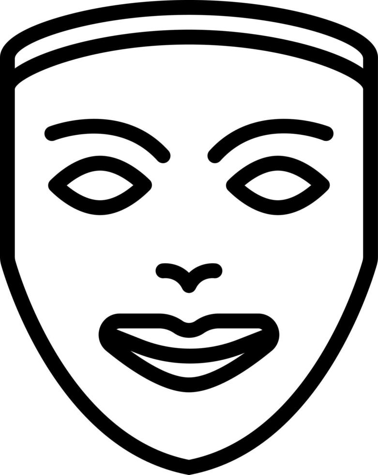 line icon for mask vector