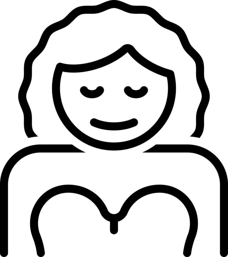 line icon for her vector