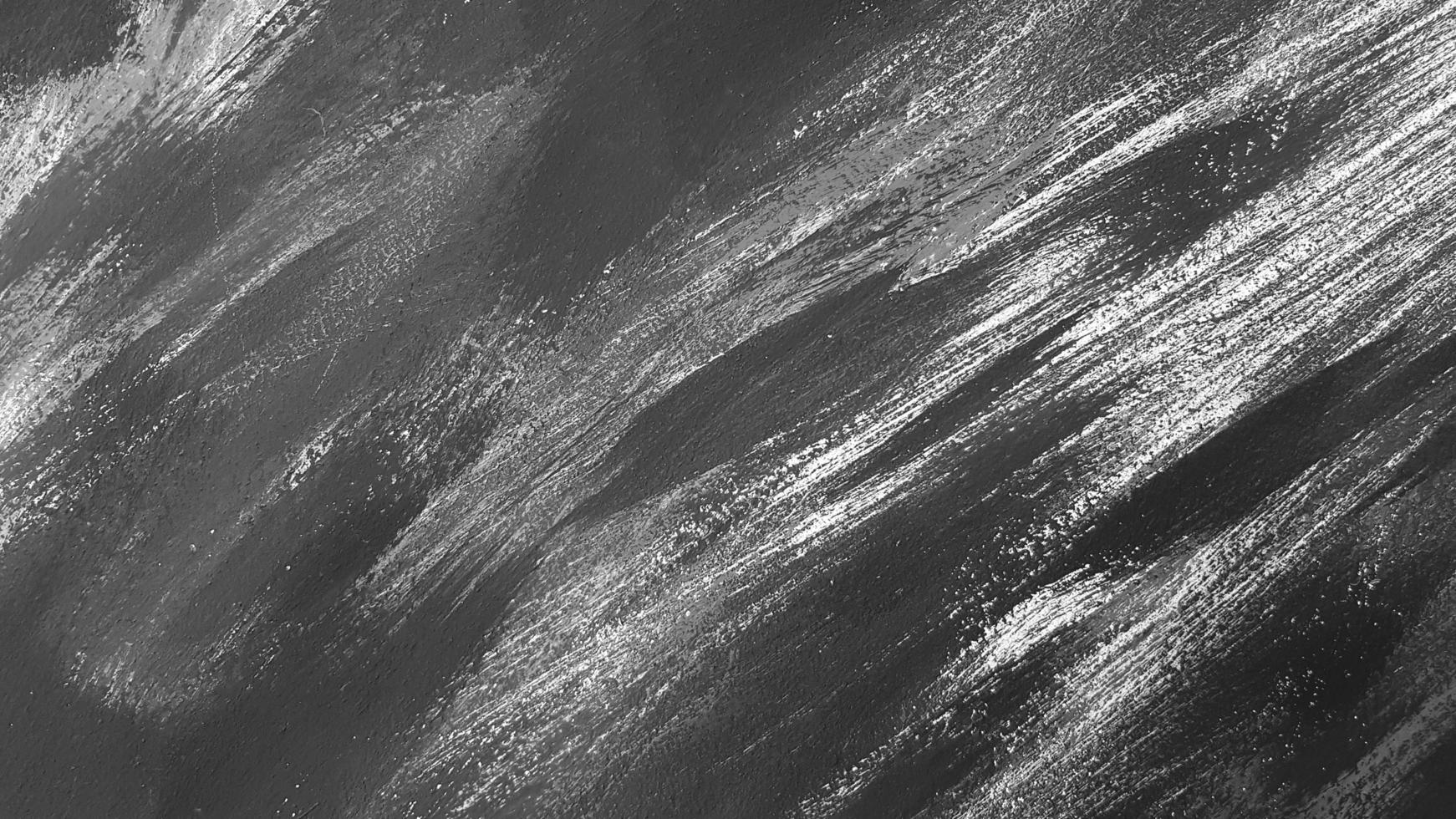 Art painted on wall for background in black and white or monochrome. Abstract wallpaper photo