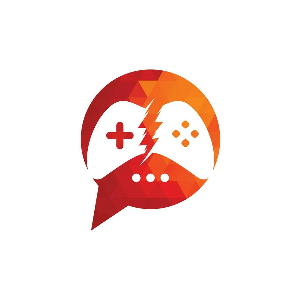 Game Talk Logo Design Vector template.
