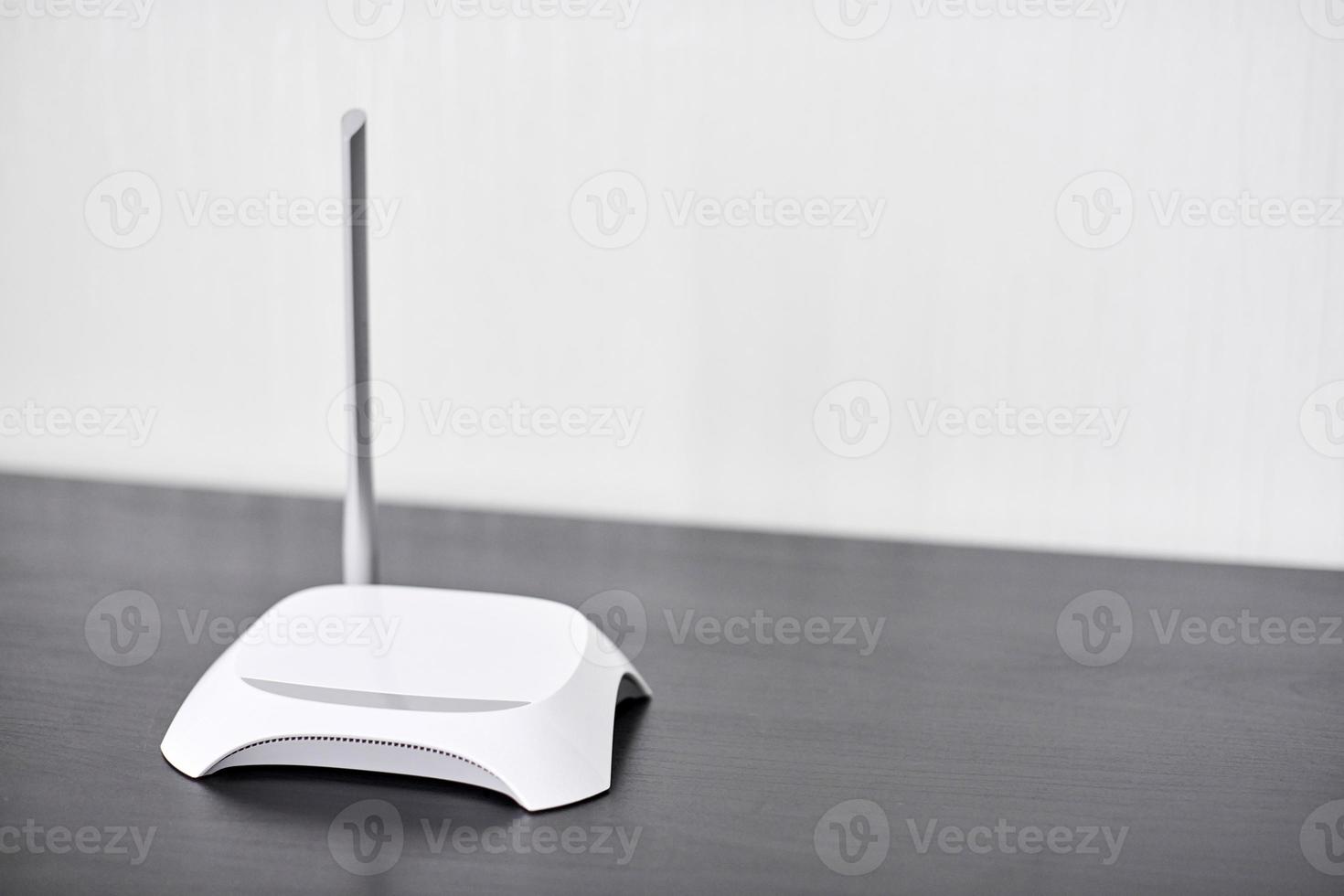 WiFi wireless router, copy space. photo