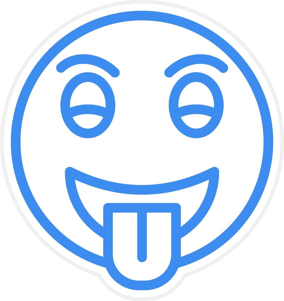 Tongue Out Icon Style vector