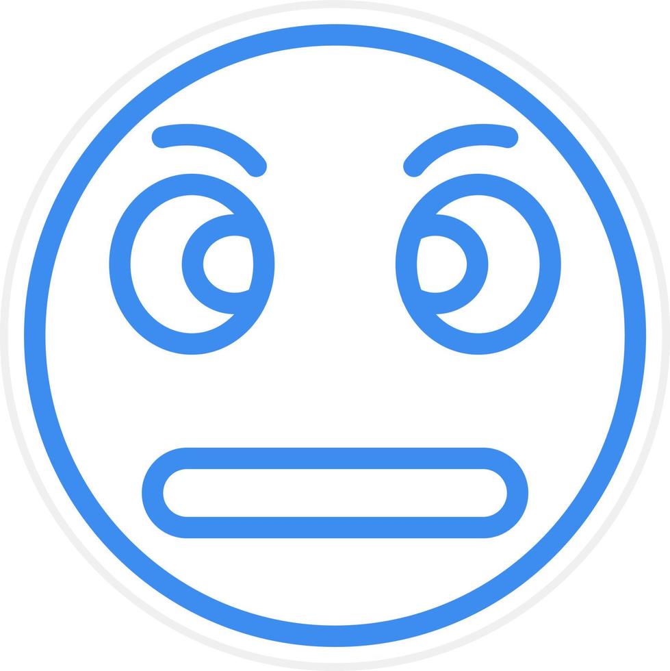 Rolling Eyes Icon Style vector