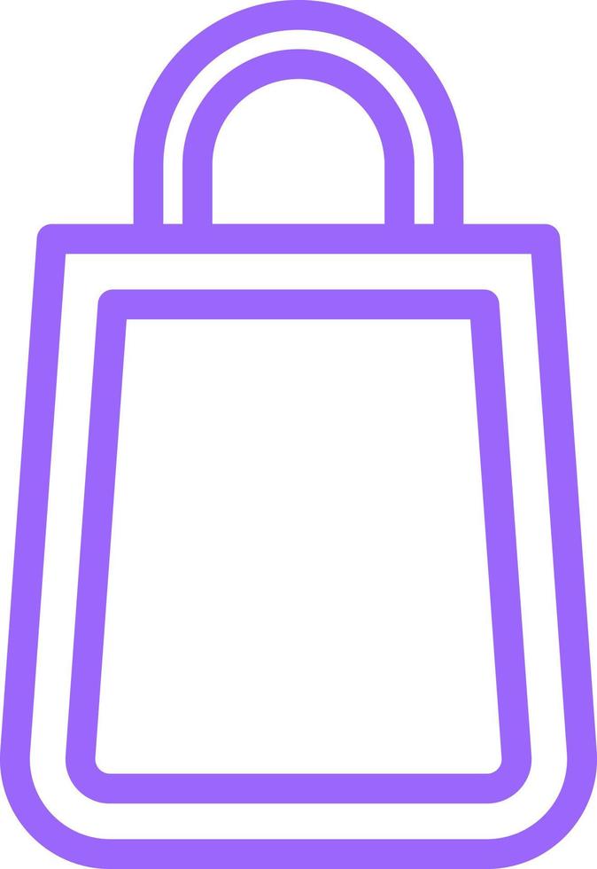 Shopping Bag Icon Style vector