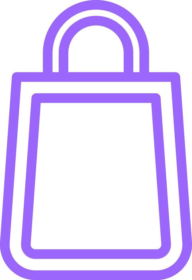 estilo de icono de bolsa de compras vector