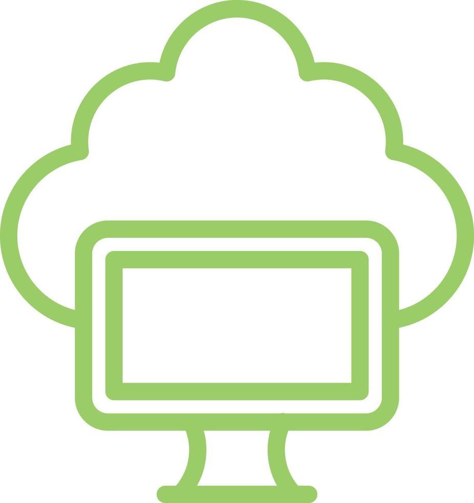 Cloud Computing Icon Style vector